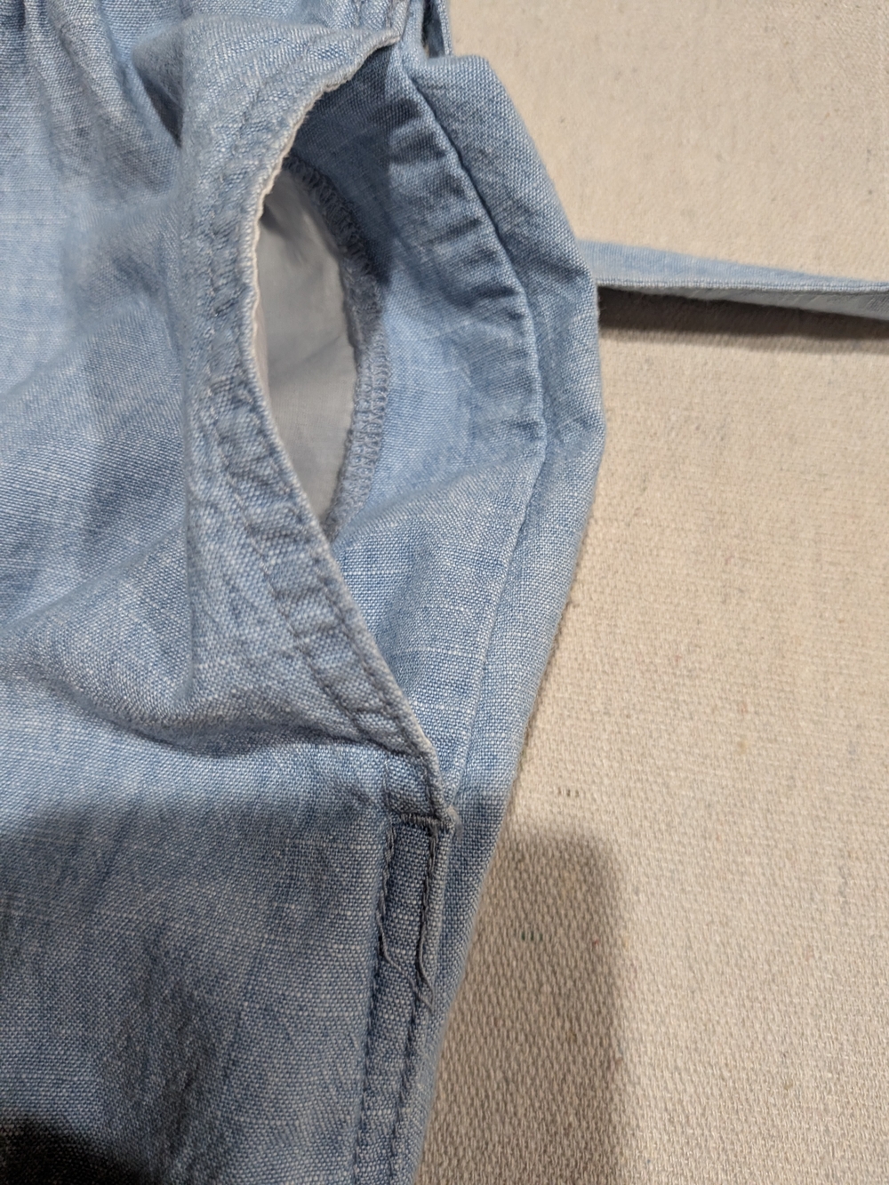 Madewell Light Blue Button Front Midi Skirt - Picture 4 of 11